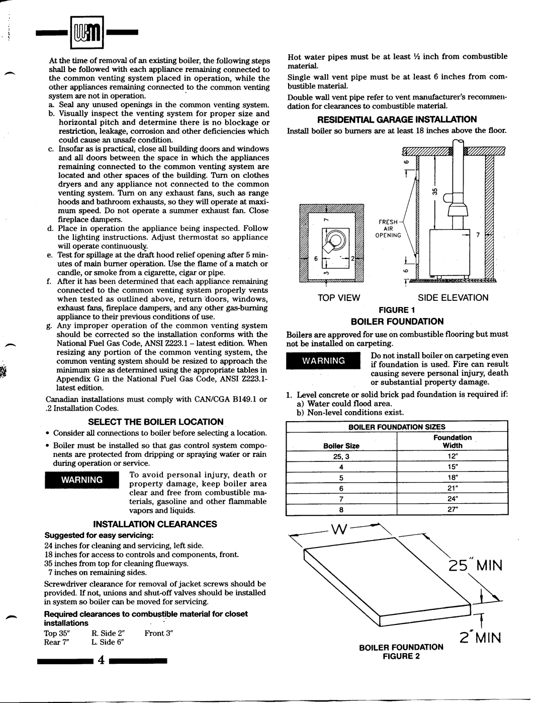 Weil-McLain CG Series 11, CGX Series 1 manual 