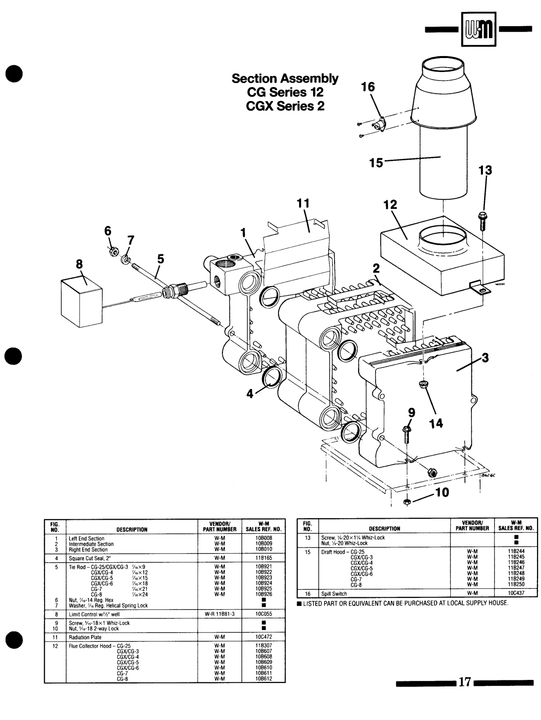 Weil-McLain CGX Series 2, CG Series 12 manual 