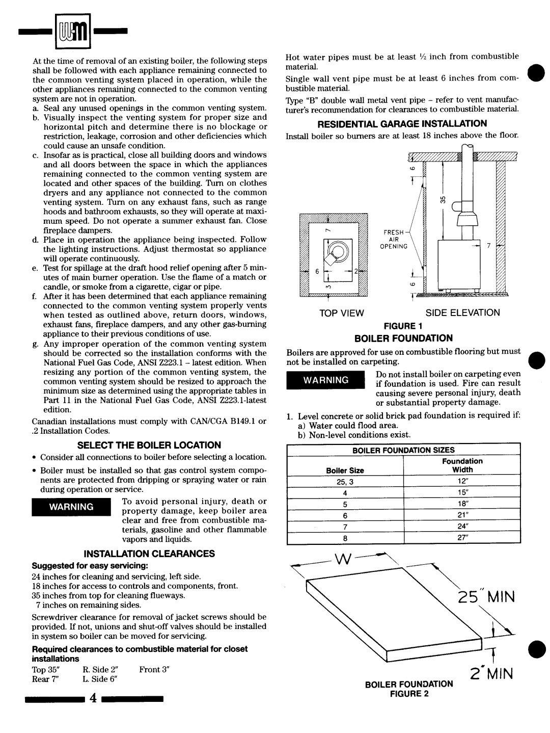 Weil-McLain CG Series 12, CGX Series 2 manual 