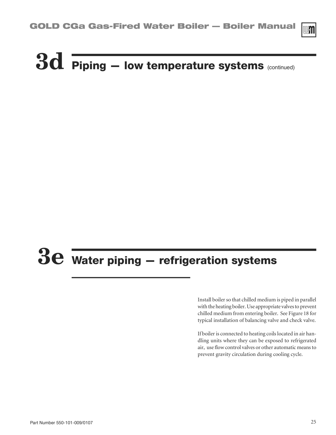 Weil-McLain CGA25SPDN manual Gold CGa Gas-Fired Water Boiler Boiler Manual 