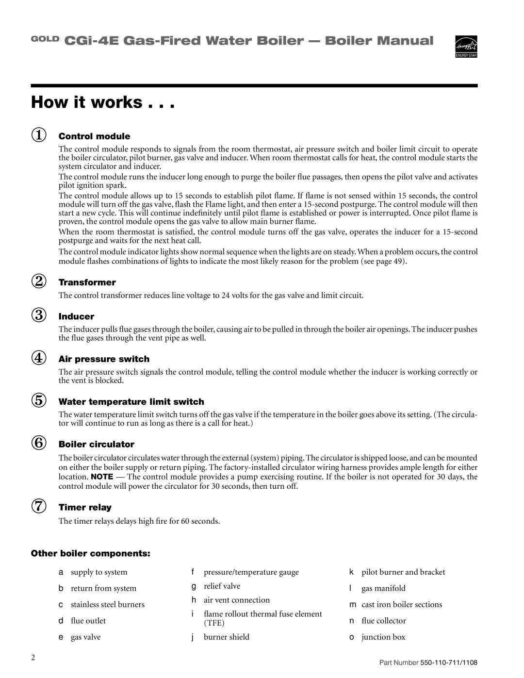 Weil-McLain CGI-4E manual How it works 