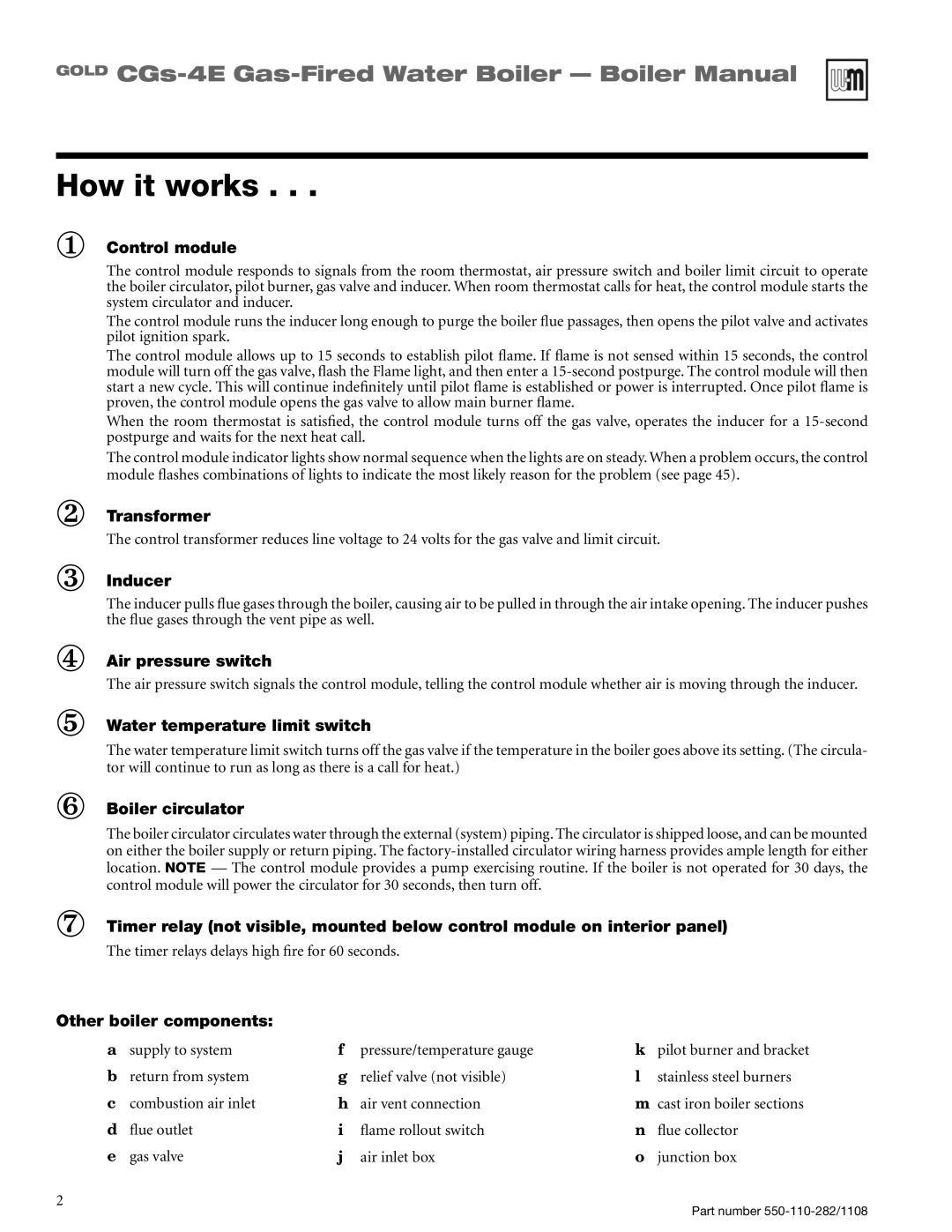 Weil-McLain CGS-4E manual How it works 