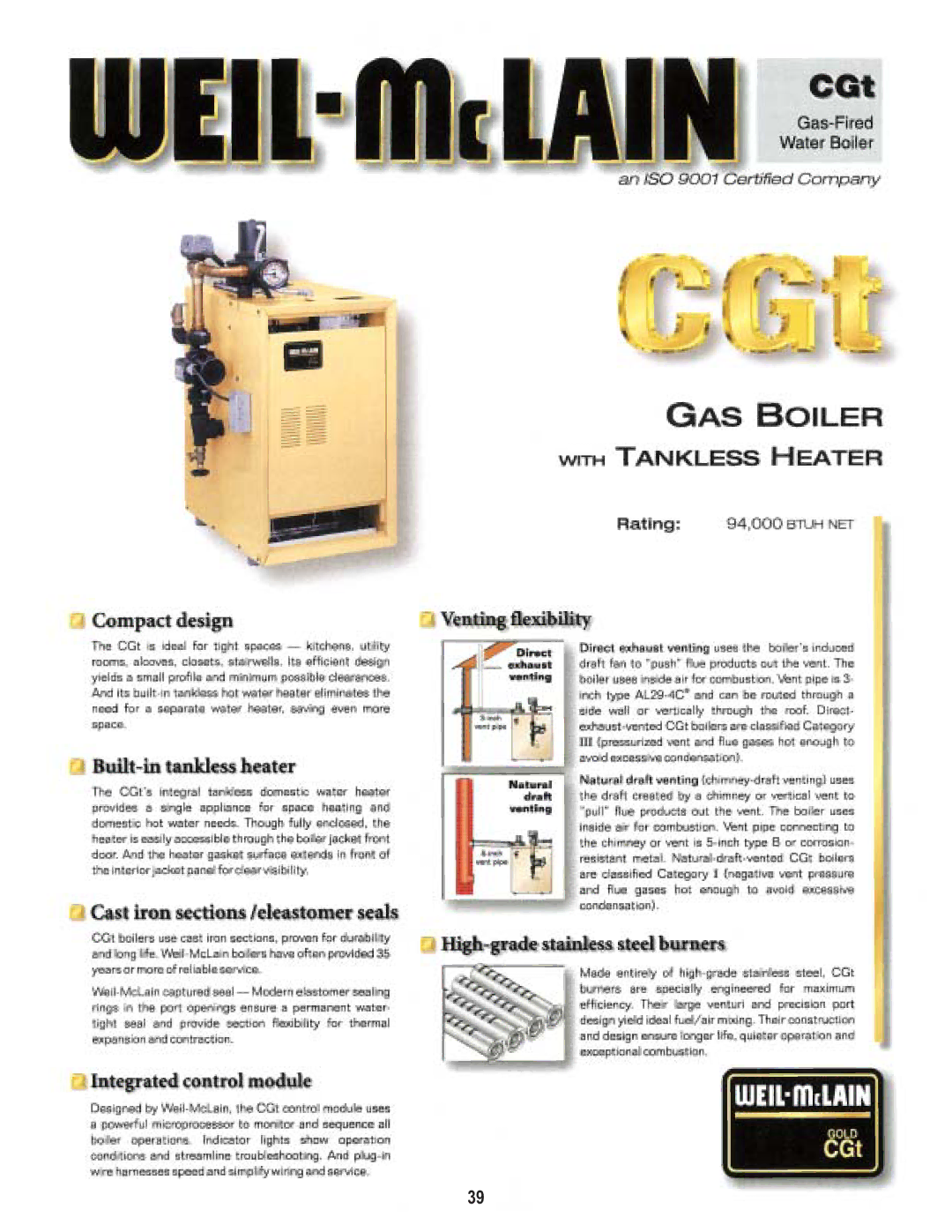 Weil-McLain CGT manual 