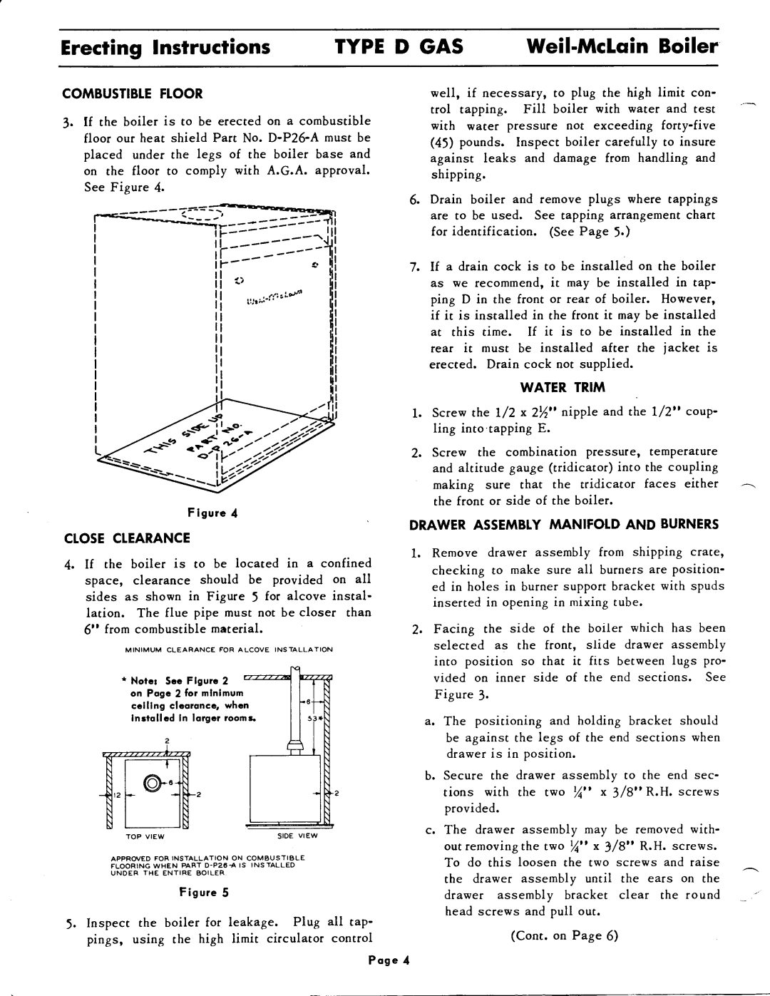 Weil-McLain D Gas Series 2 manual 