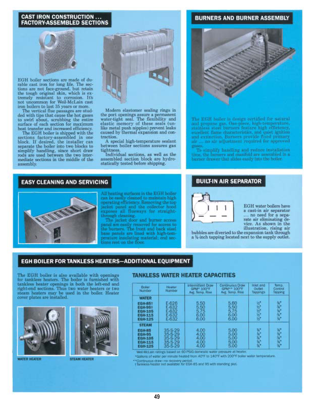 Weil-McLain EGH Series 4 manual 