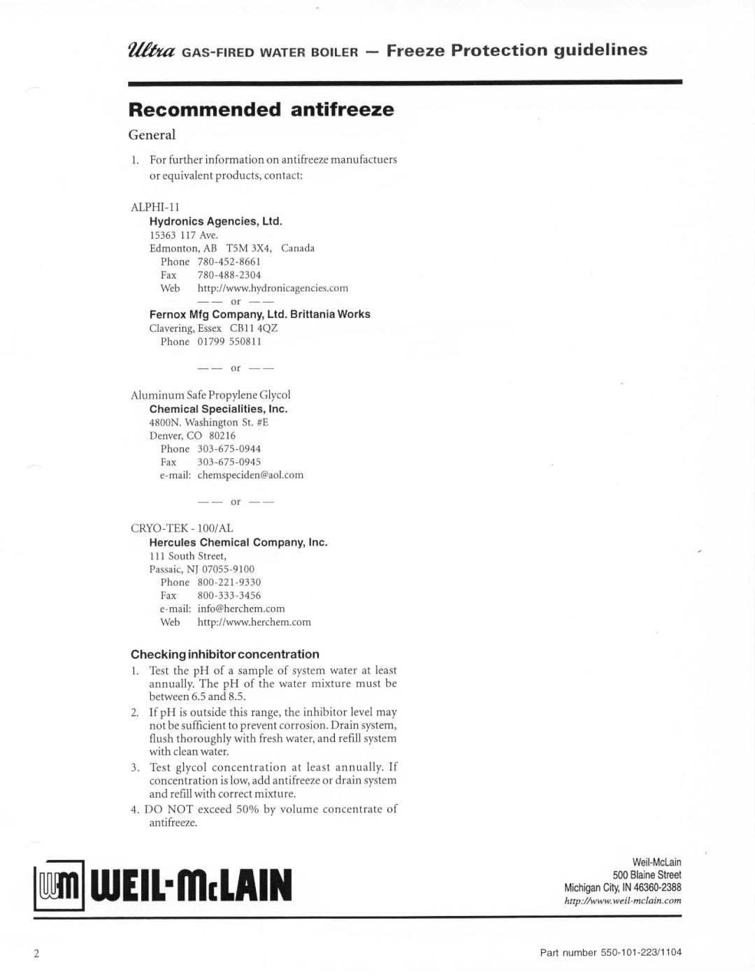 Weil-McLain Gas-Fired Boiler manual 