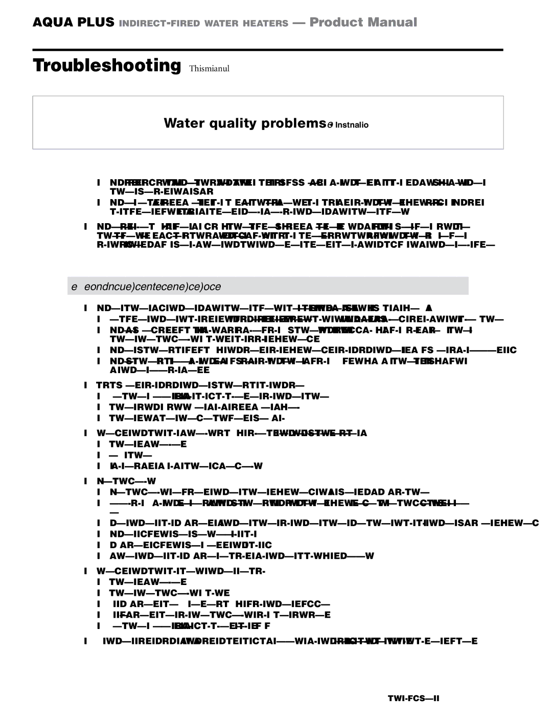 Weil-McLain GL-E223-ADOC 0311 manual Discolored water from the hot water faucet 