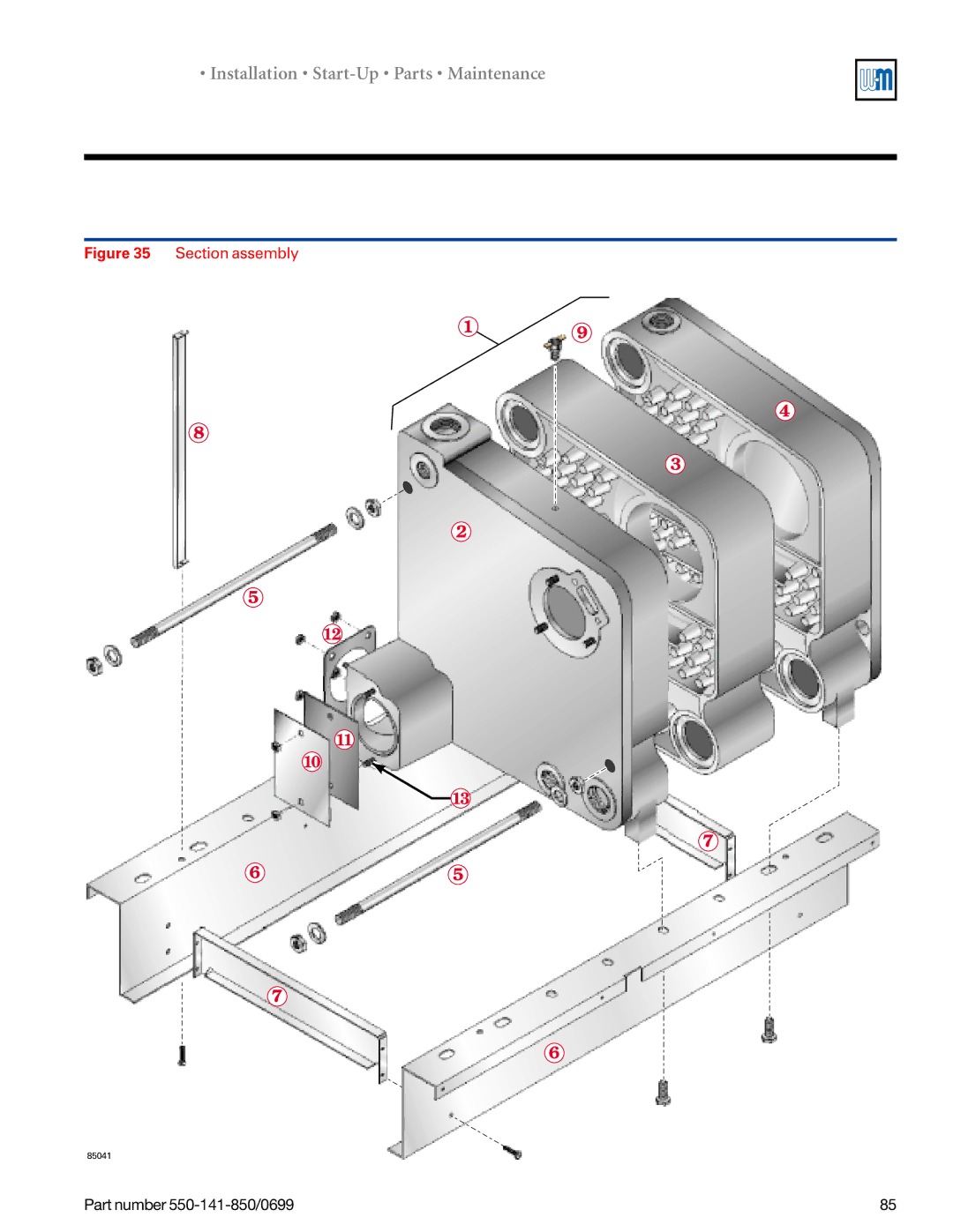 Weil-McLain 550-141-850/0599, GOLD DV WATER BOILER manual 85041 