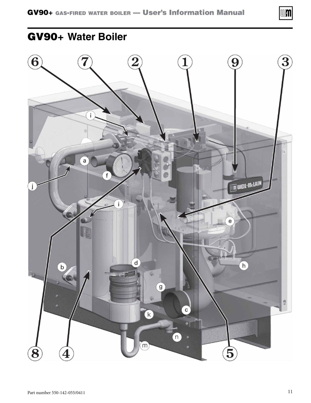 Weil-McLain manual GV90+ Water Boiler 