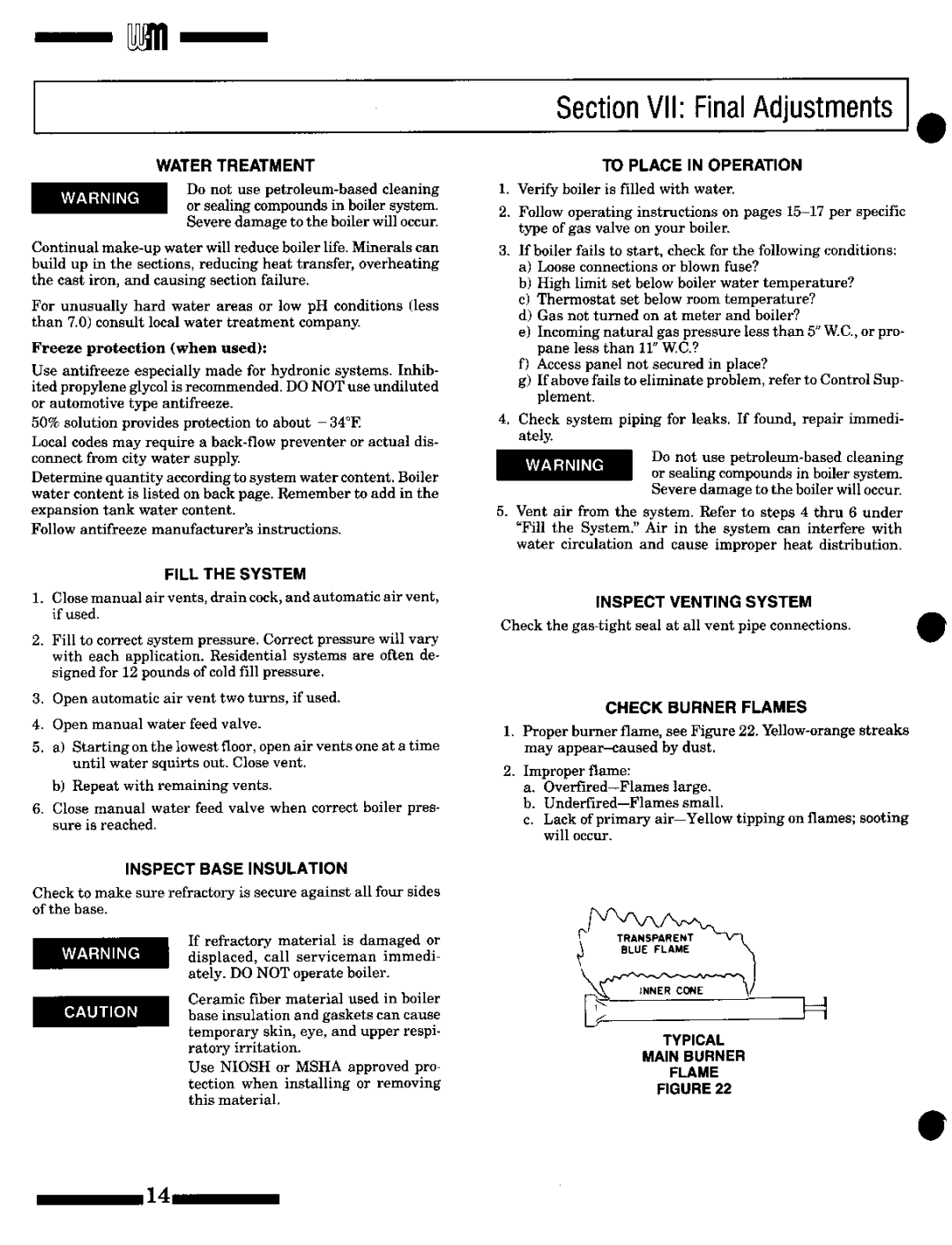 Weil-McLain HE II Boiler manual 