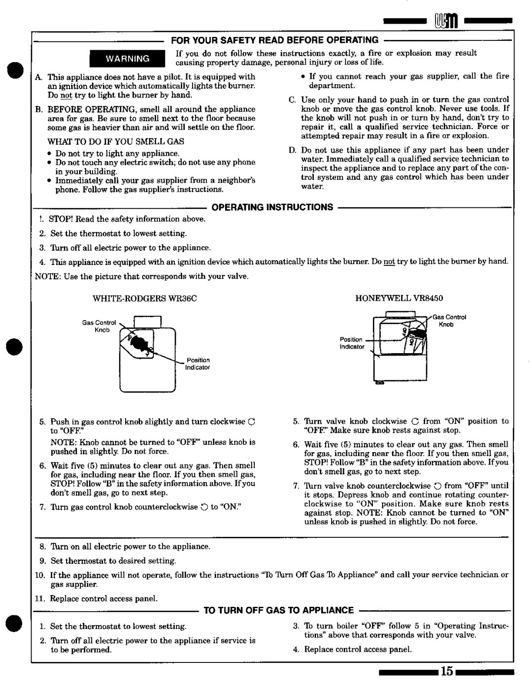 Weil-McLain HE II Boiler manual 