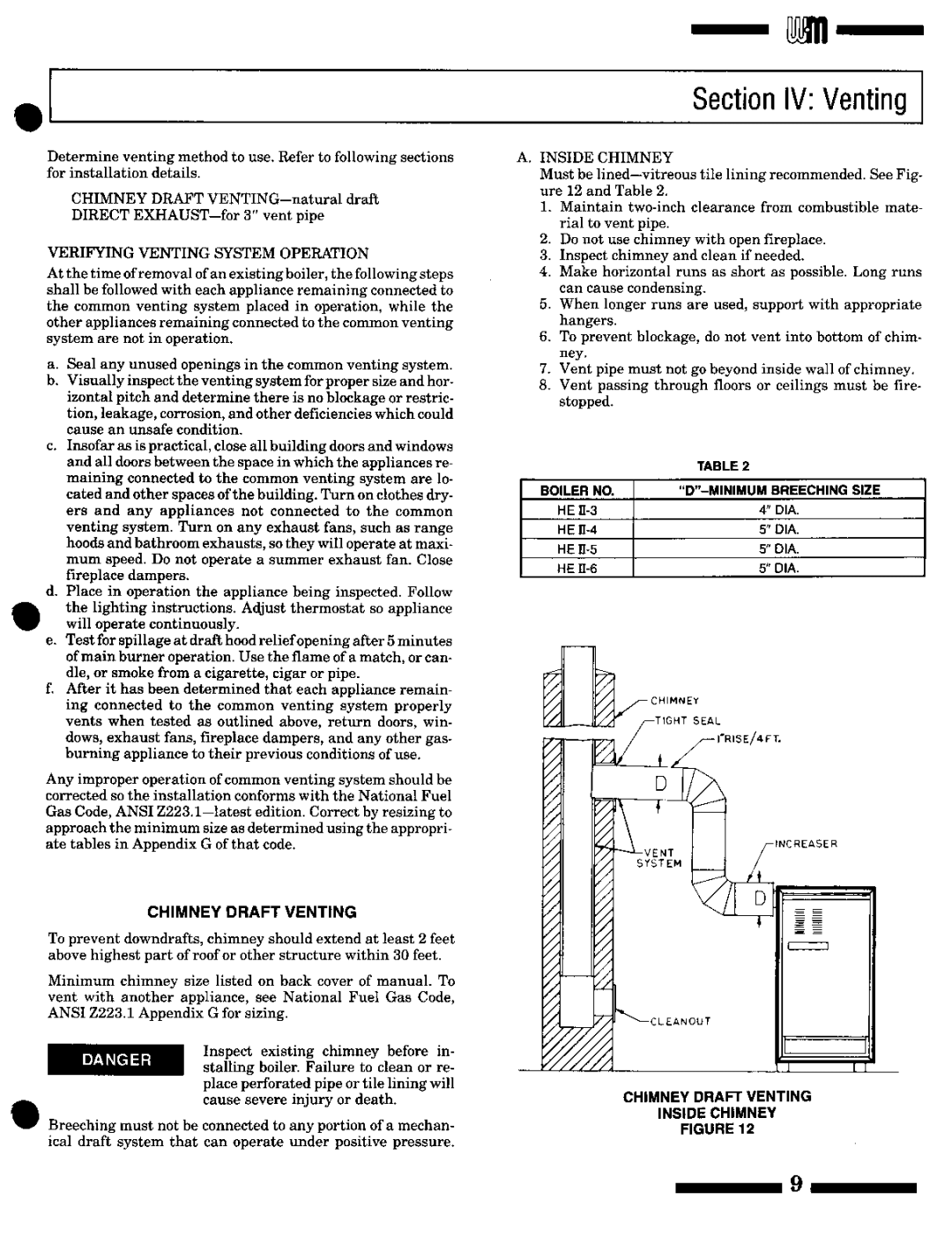 Weil-McLain HE II Boiler manual 