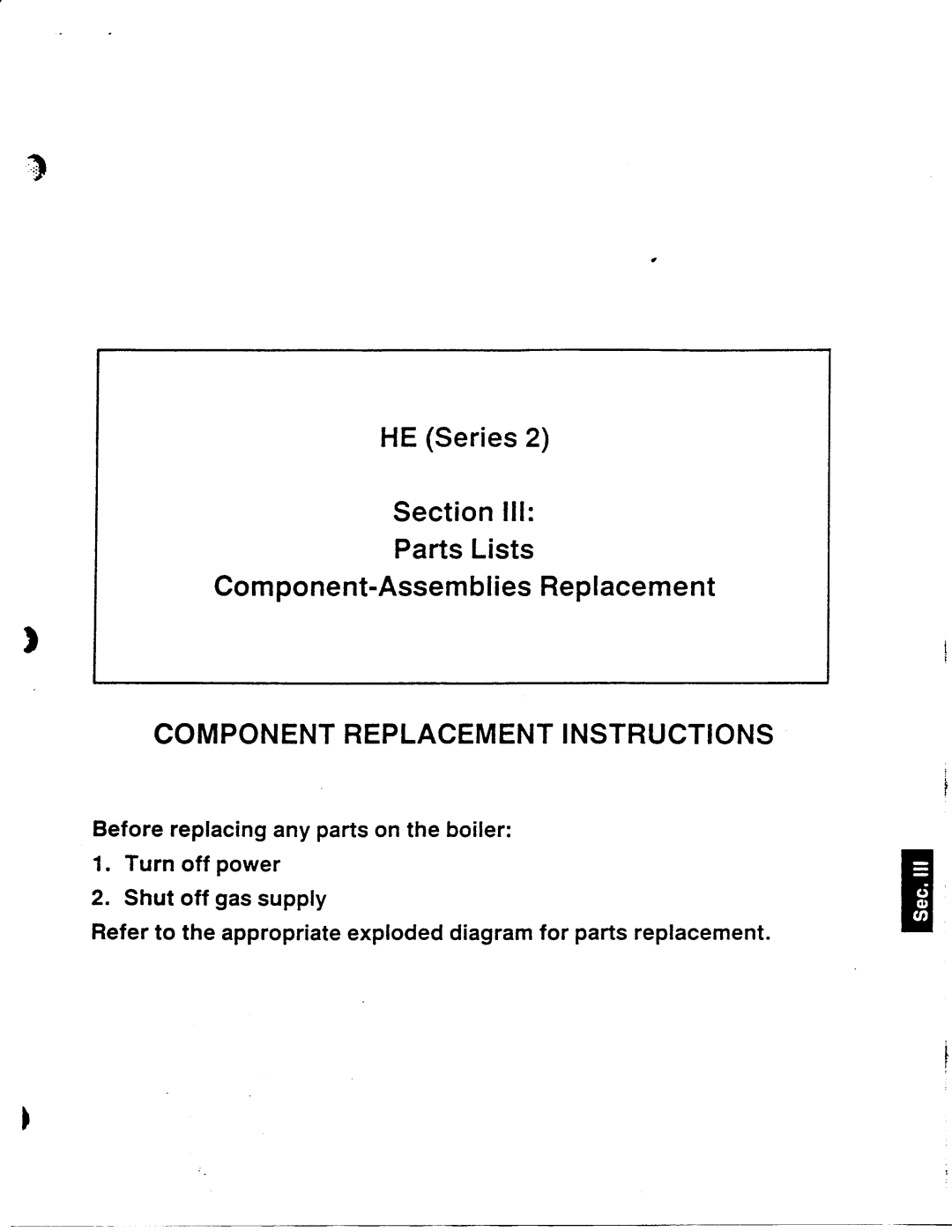 Weil-McLain HE (Series 2) manual 