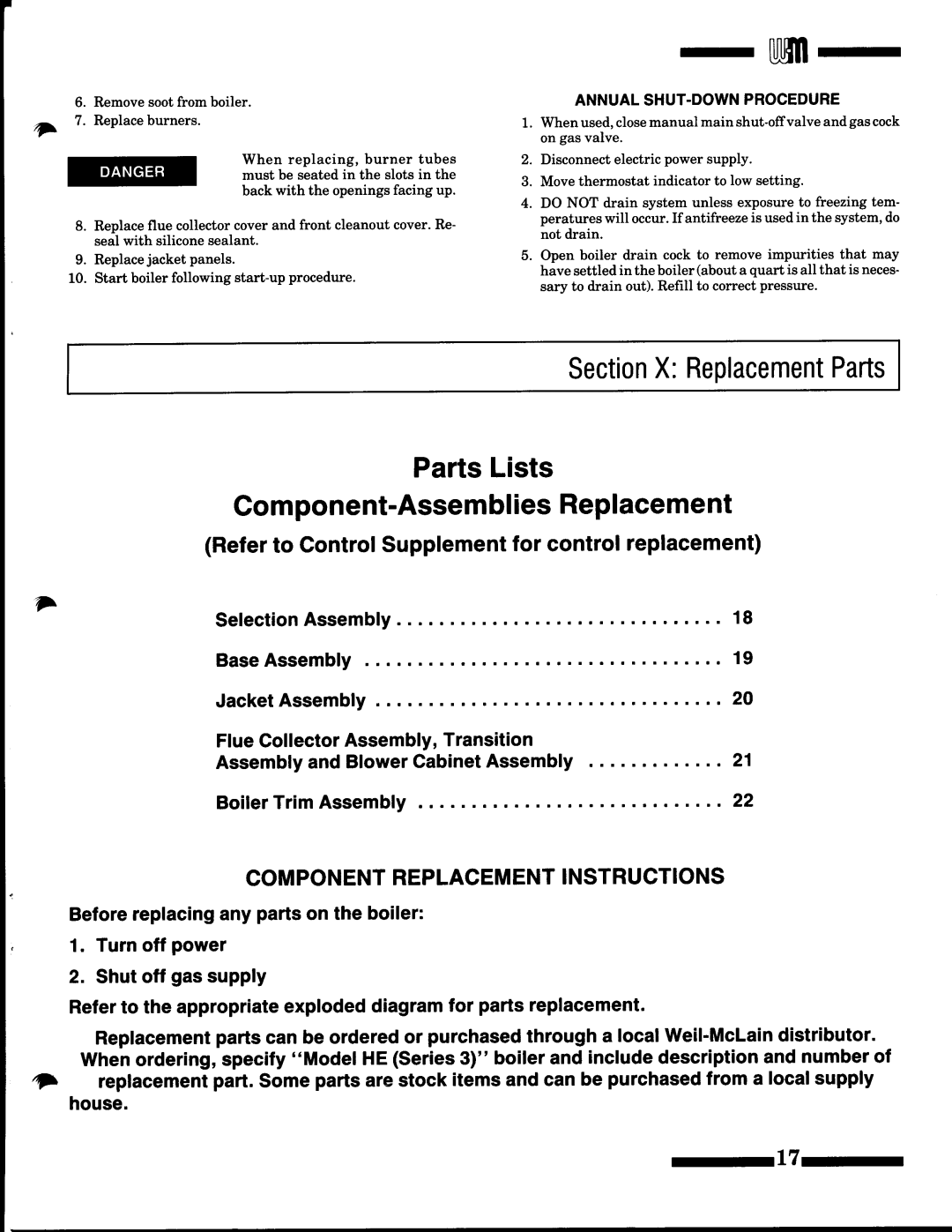 Weil-McLain HE (Series 3) manual 