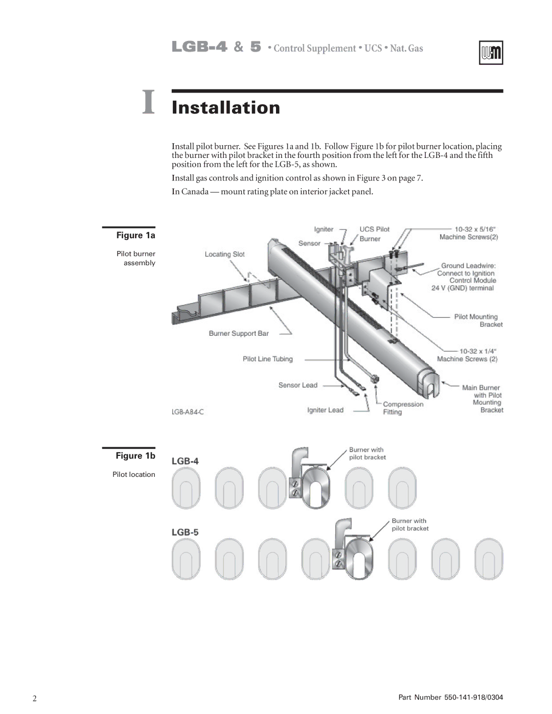 Weil-McLain LGB-5, LGB-4 operating instructions Installation 