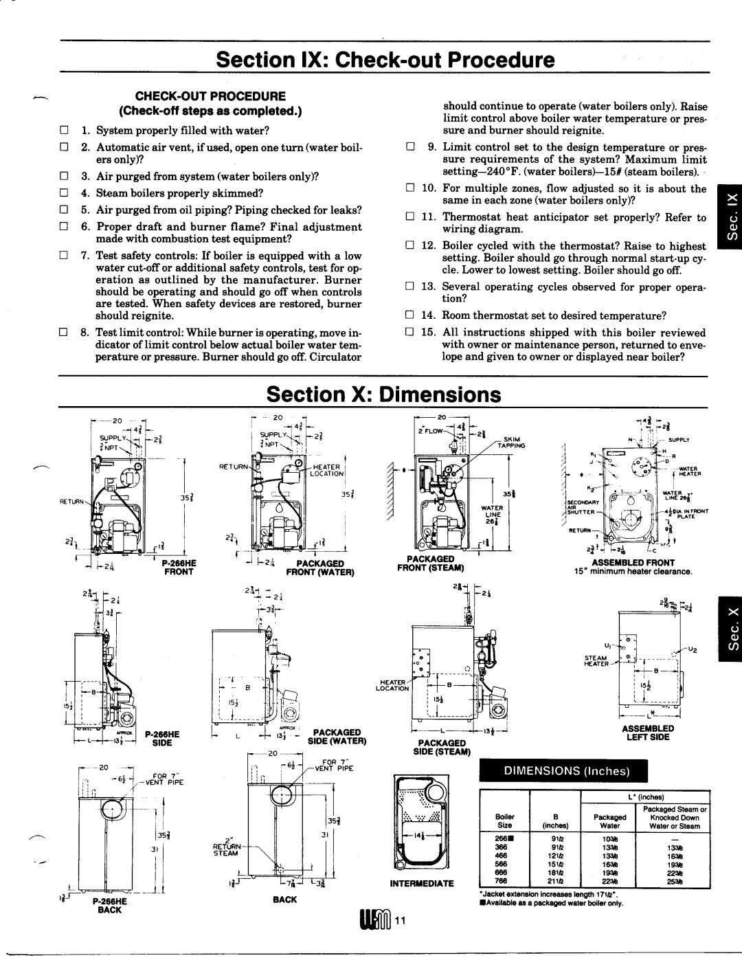 Weil-McLain A-66E, P-66HE, B-66HE manual 