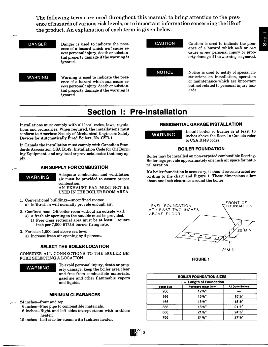 Weil-McLain P-66HE, B-66HE, A-66E manual 