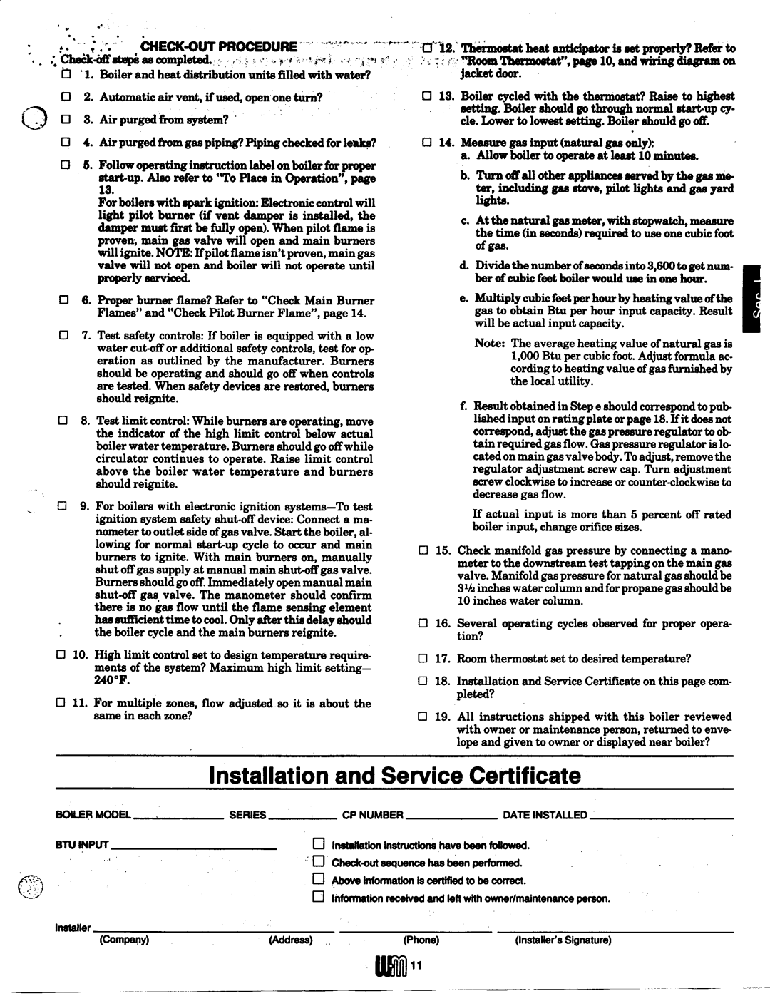 Weil-McLain CGM (Series 10), P-CG manual 