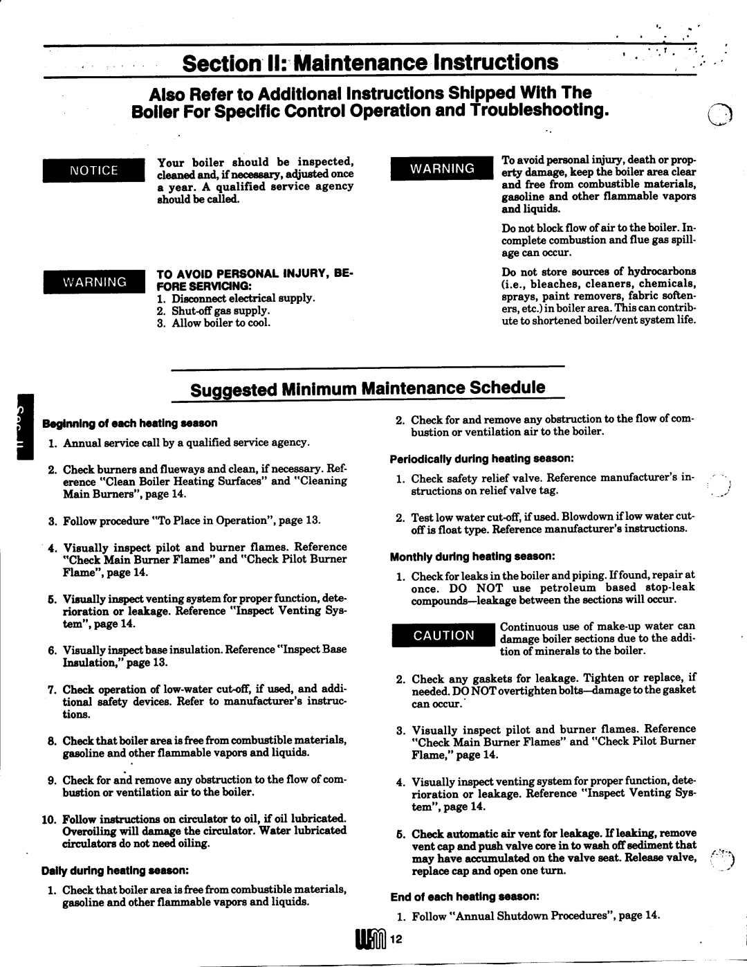 Weil-McLain P-CG, CGM (Series 10) manual 