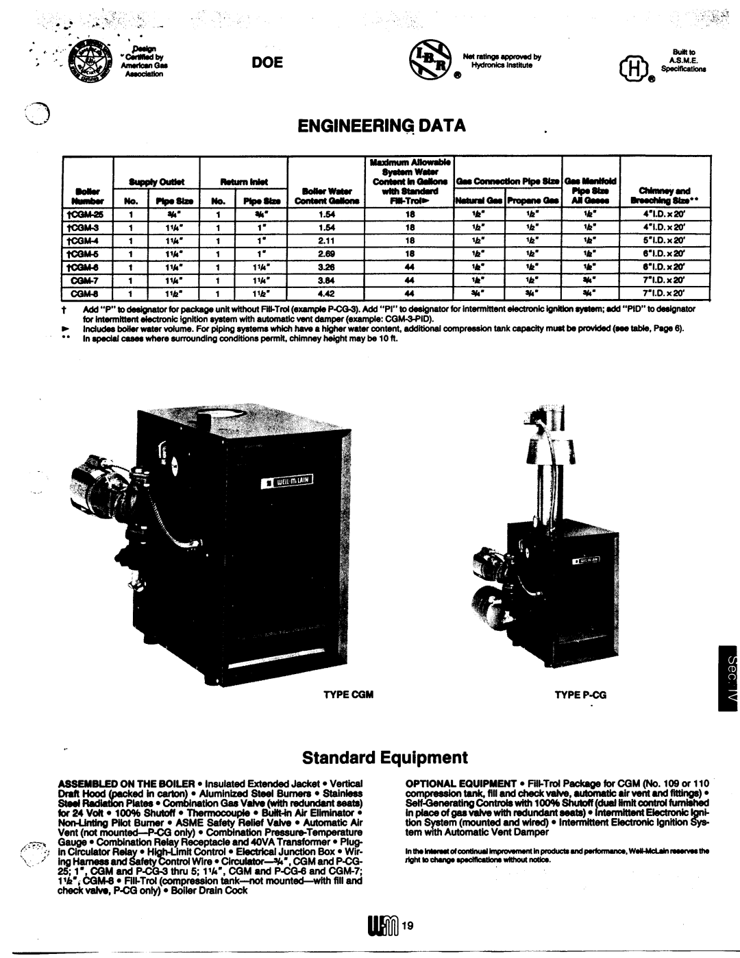 Weil-McLain CGM (Series 10), P-CG manual 