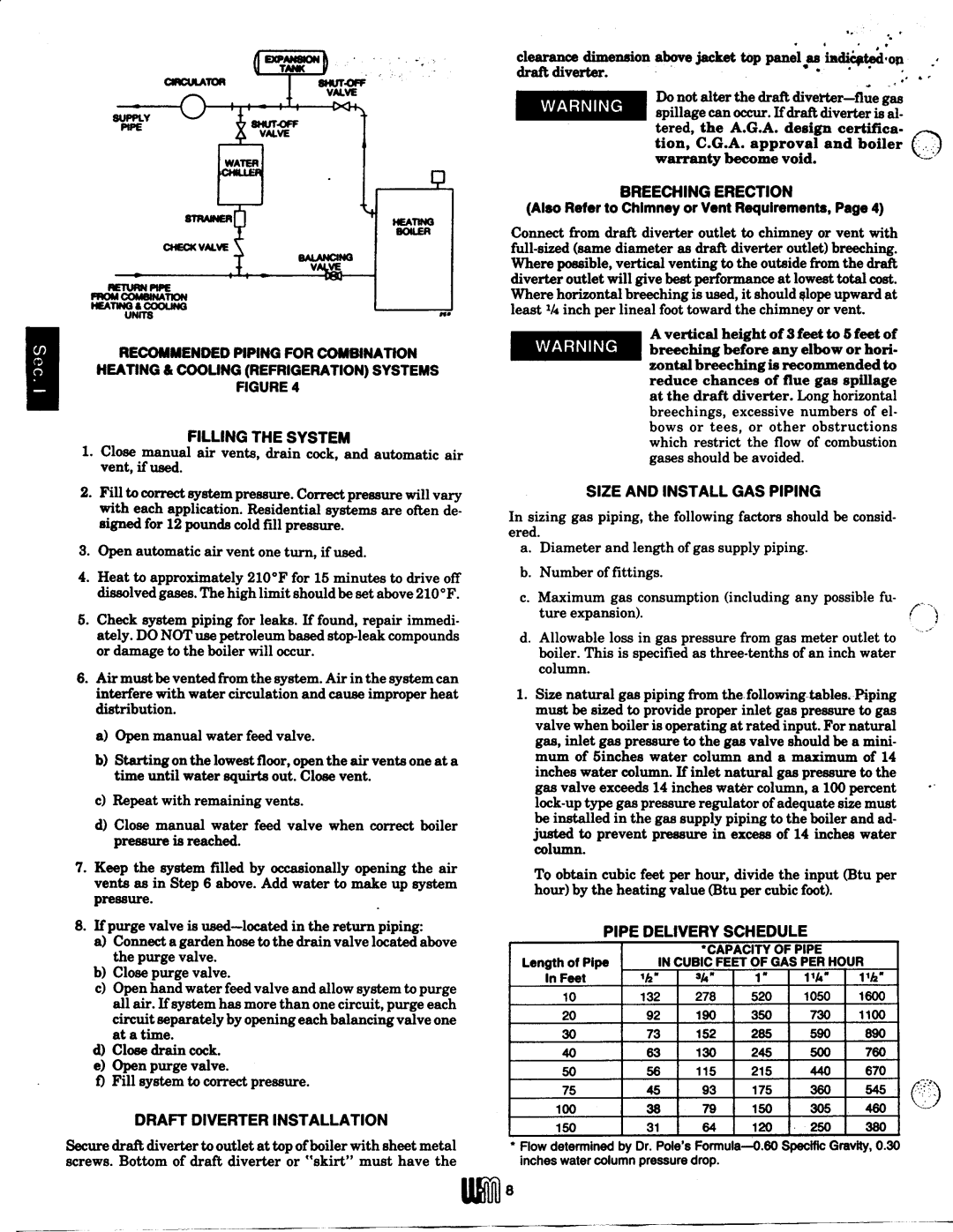 Weil-McLain P-CG, CGM (Series 10) manual 