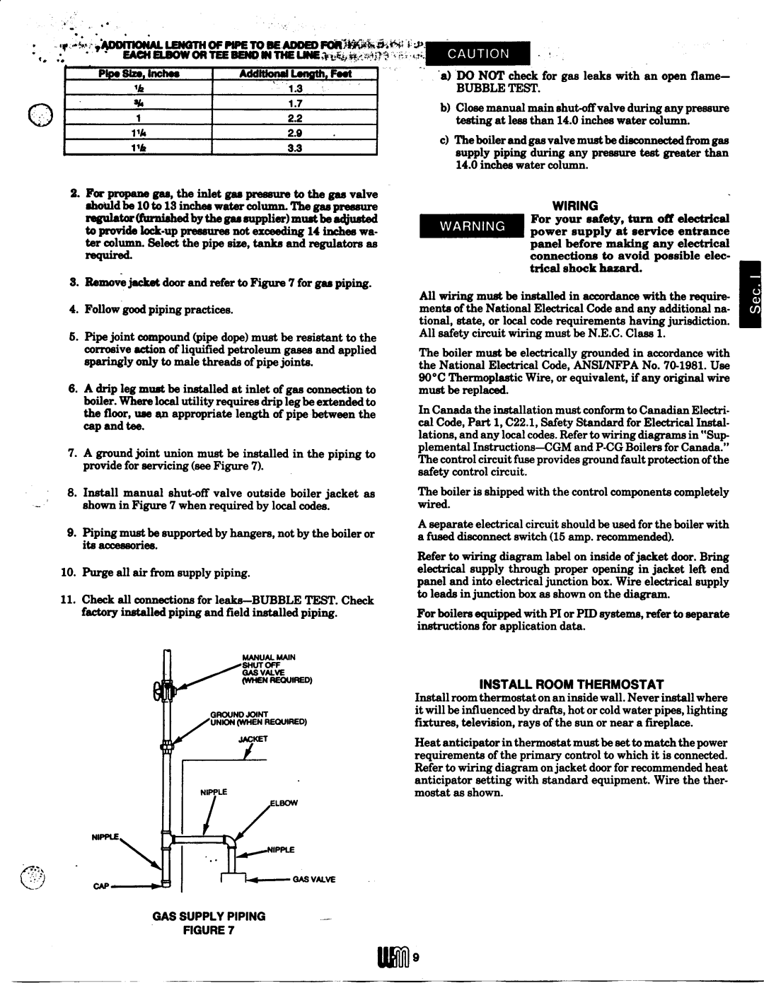 Weil-McLain CGM (Series 10), P-CG manual 