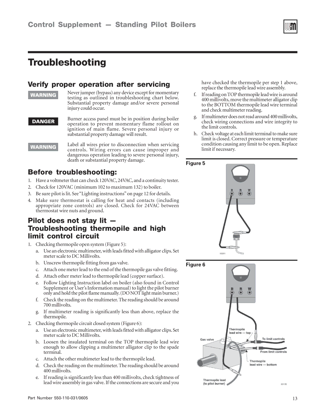 Weil-McLain EGH-95, PFG-6, EGH-85 manual Troubleshooting, Verify proper operation after servicing 