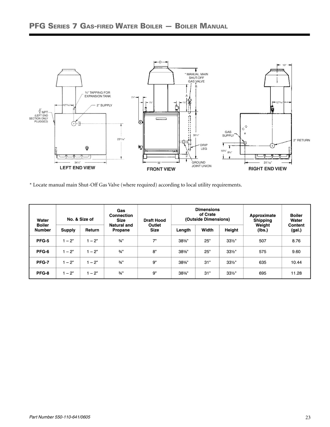 Weil-McLain PFG-7 manual PFG Series 7 Gas-fired Water Boiler Boiler Manual 