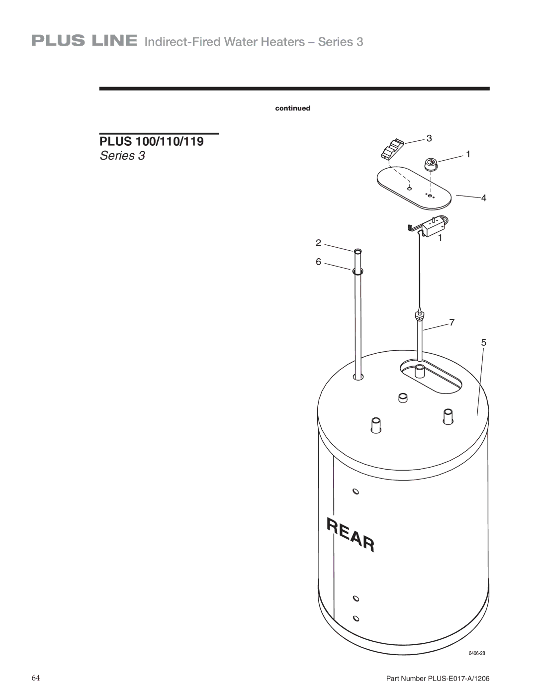 Weil-McLain PLUS-E017-A/1206 manual Plus 100/110/119 