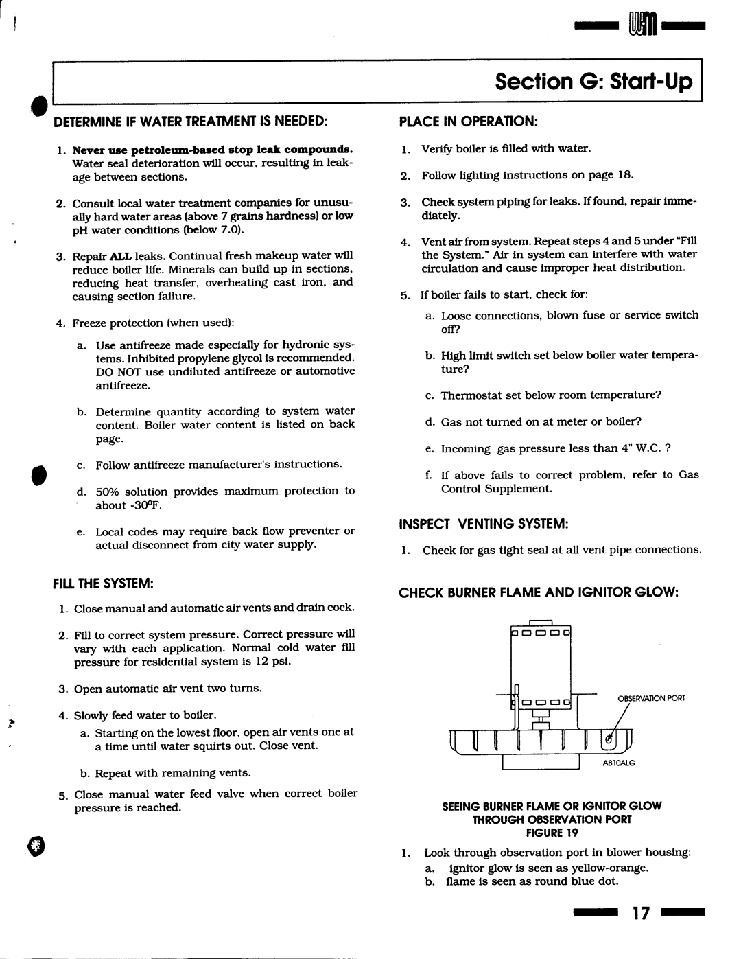 Weil-McLain Series 1 Boiler manual 