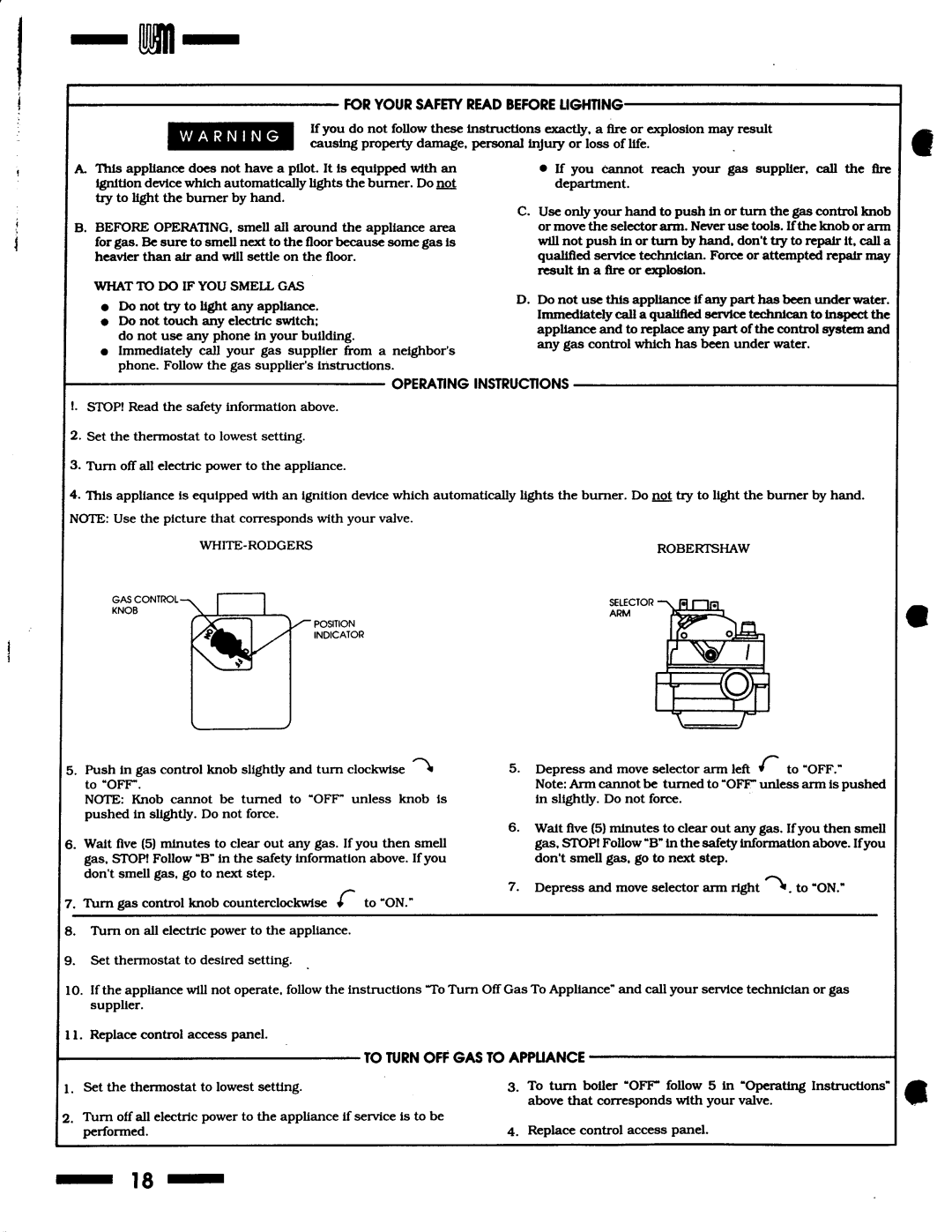 Weil-McLain Series 1 Boiler manual 