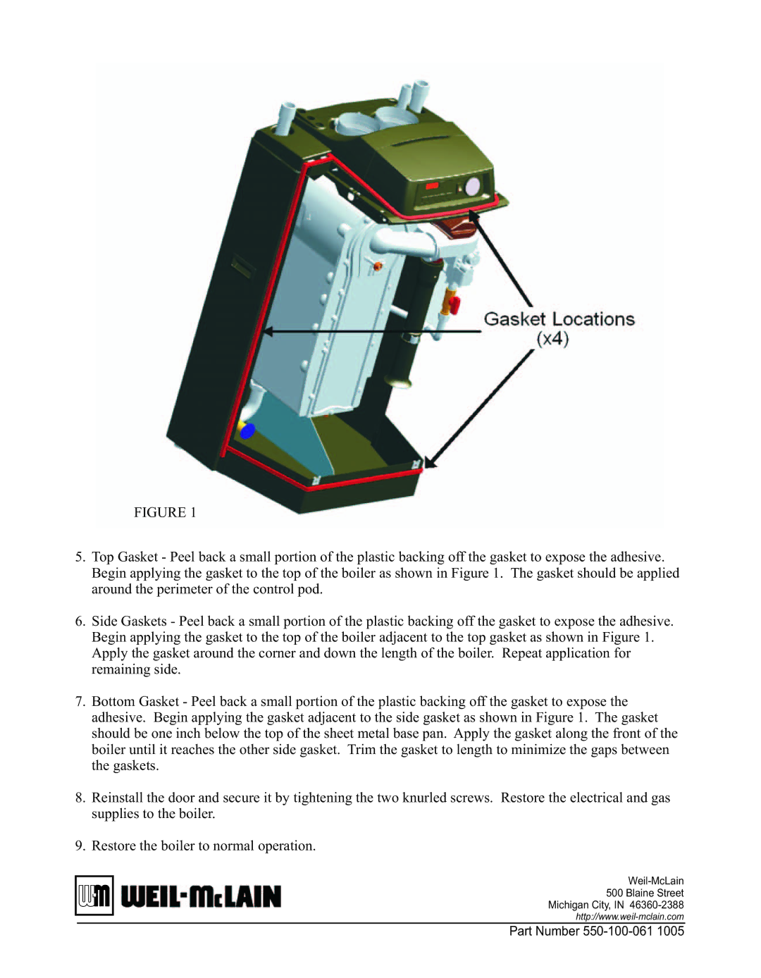 Weil-McLain Series 1 installation instructions Weil-McLain Blaine Street Michigan City 