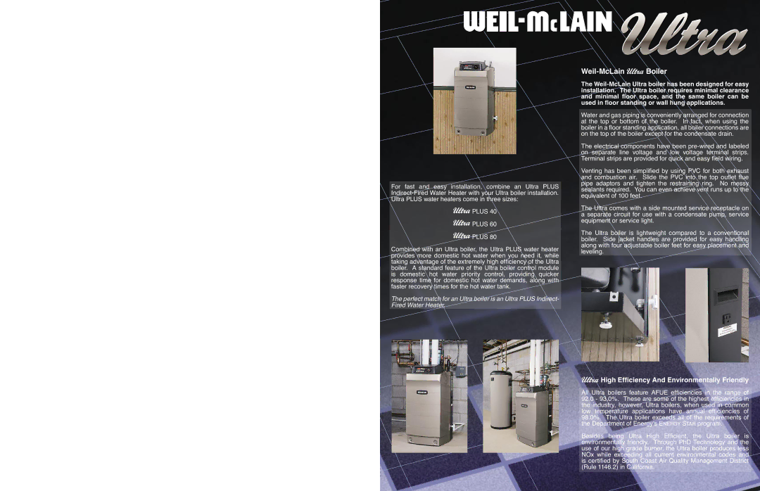 Weil-McLain Ultra Series 2 dimensions Weil-McLain Boiler, High Efficiency And Environmentally Friendly 