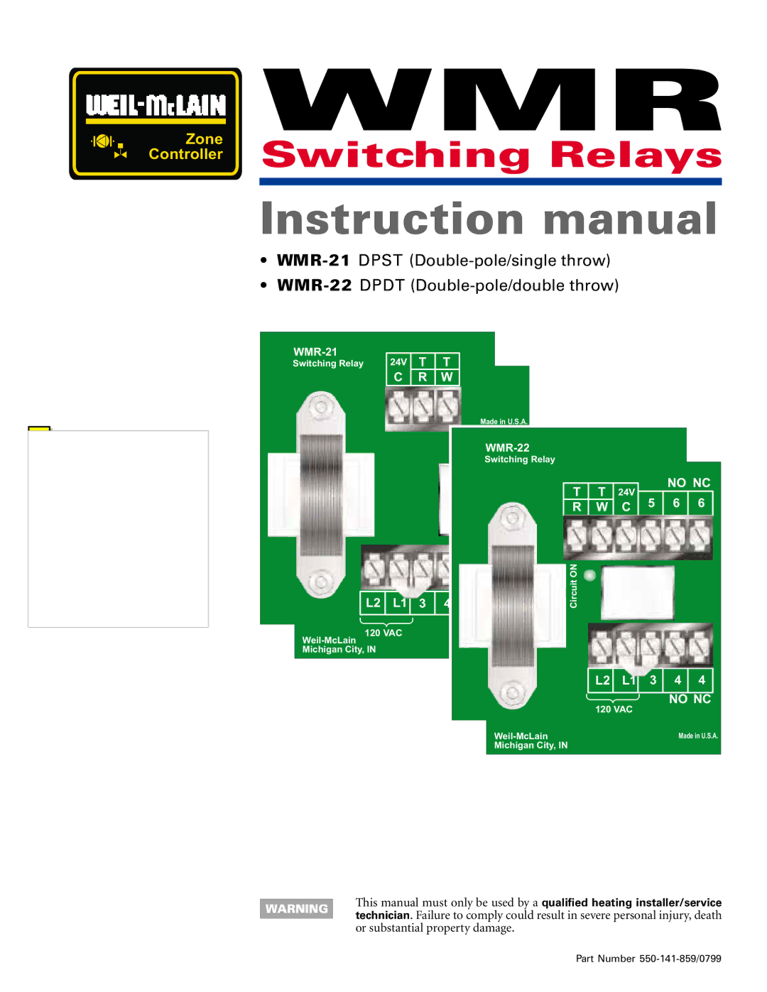 Weil-McLain WMR-22, WMR-21 instruction manual Zone Controller 