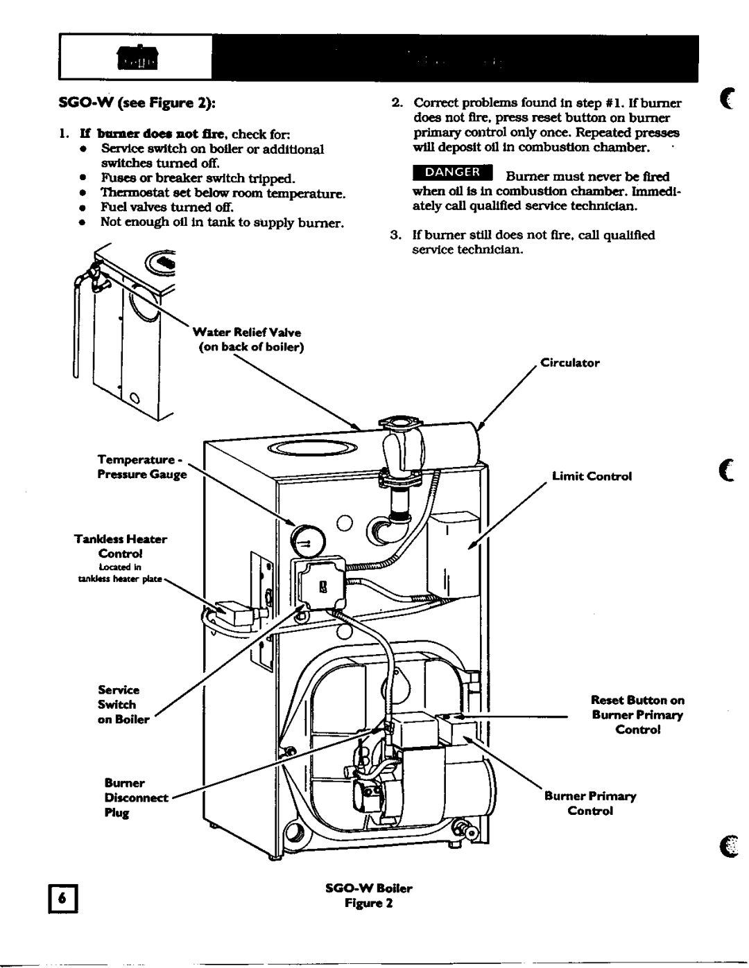 Weil-McLain WTGO, SGO-W manual 