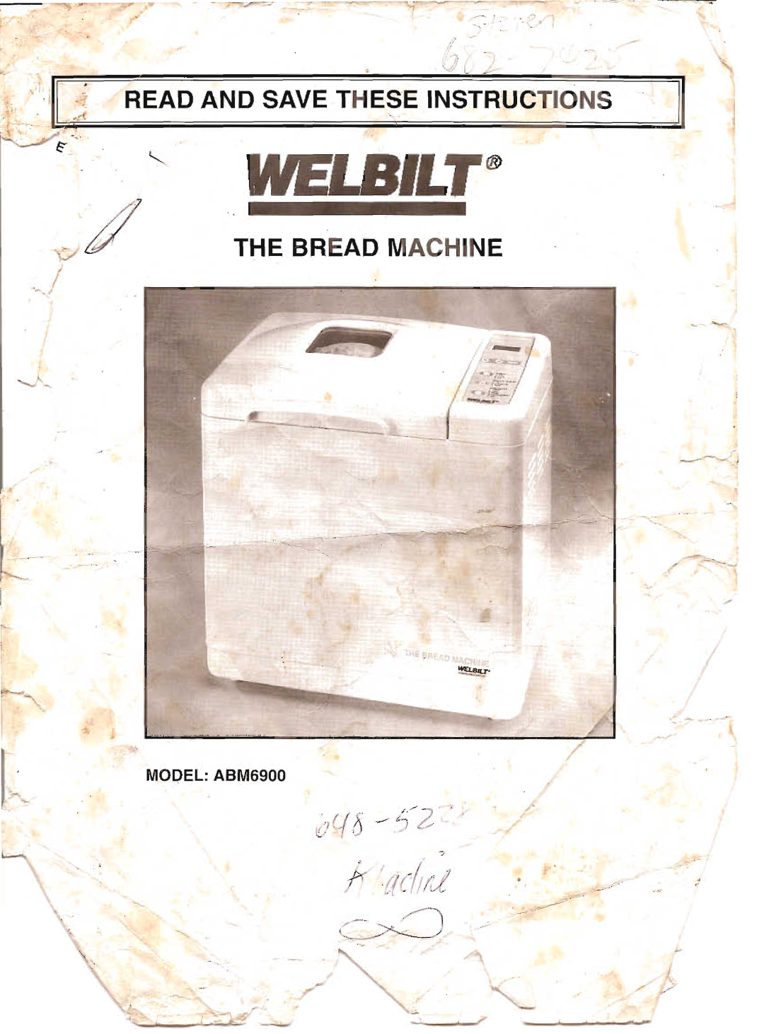 Welbilt ABM6900 manual 