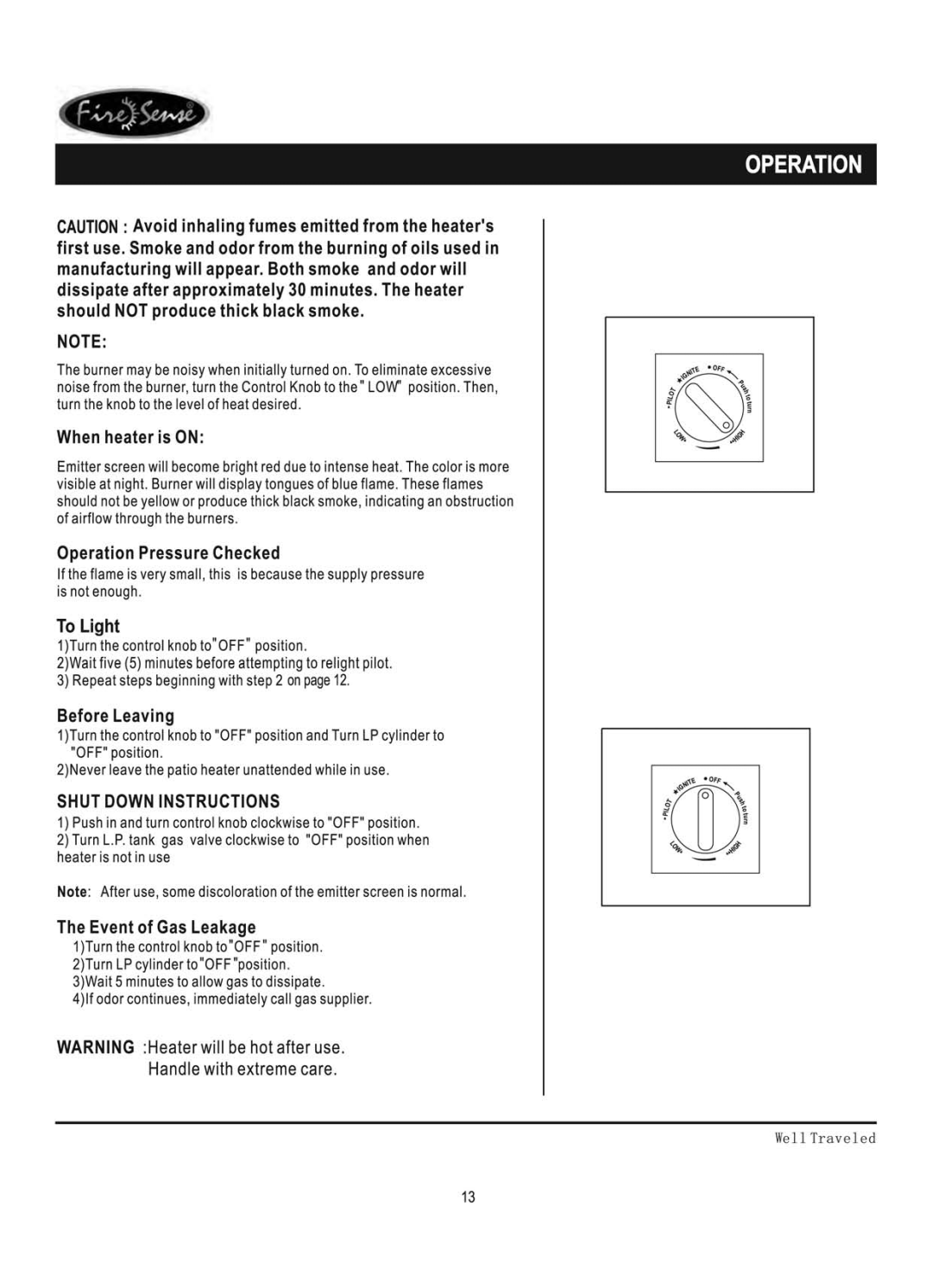 Well Traveled Living 55006, 11201, 02109 manual 