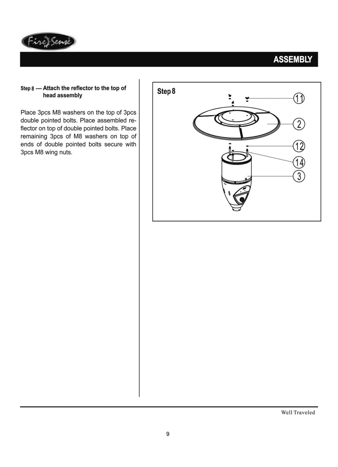 Well Traveled Living 11201, 55006, 02109 manual 