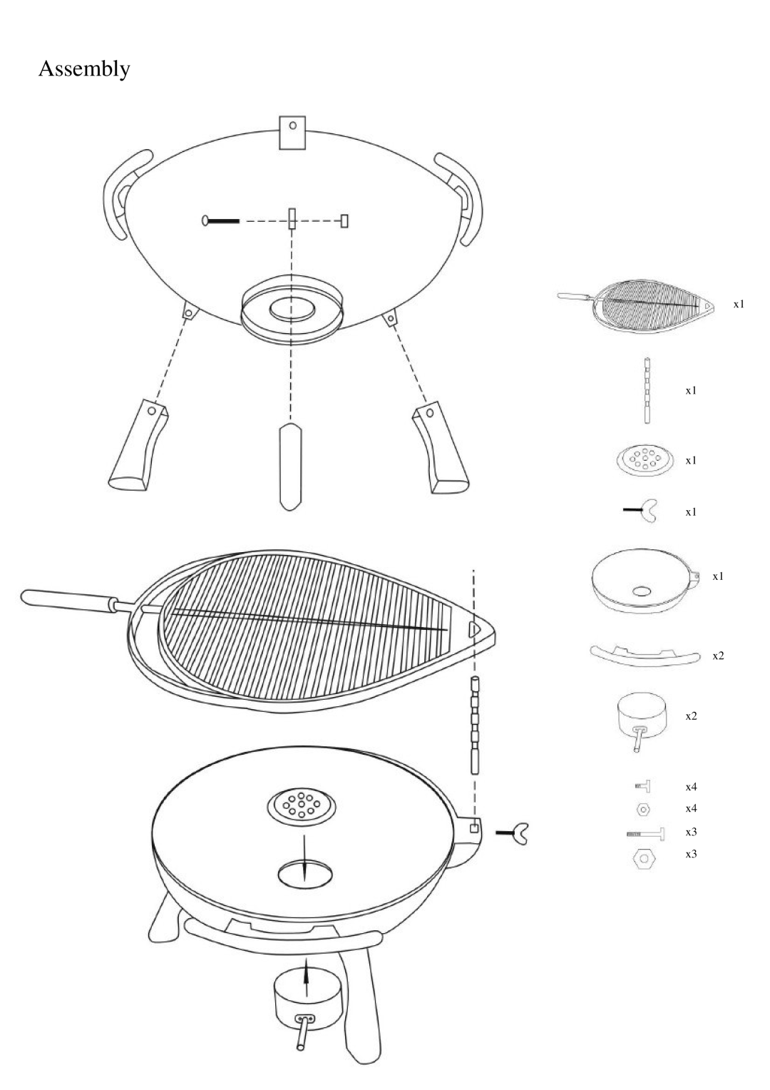 Well Traveled Living 60465 manual Assembly 