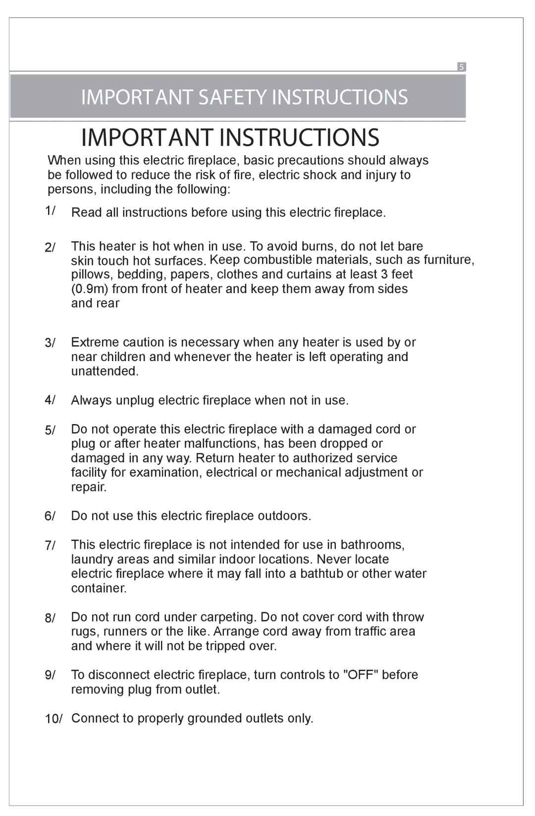 Well Traveled Living 60757, BLT-999W-2 manual Important Instructions 