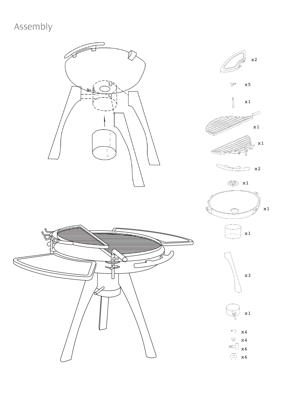 Well Traveled Living Space 800, 60531 manual Assembly 