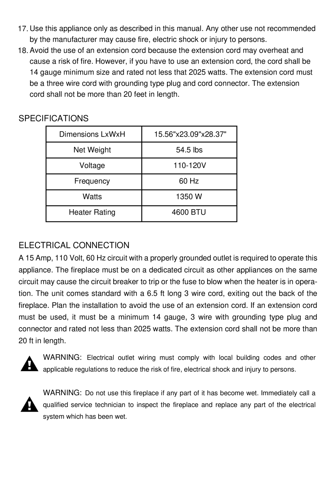 Well Traveled Living 60353, Stowe manual Specifications 