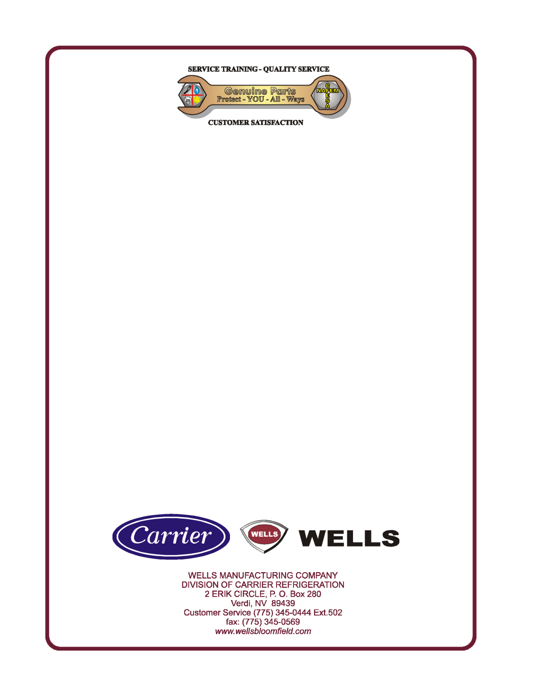 Wells F-55 STS, F-1725, F-101, F-85 operation manual 