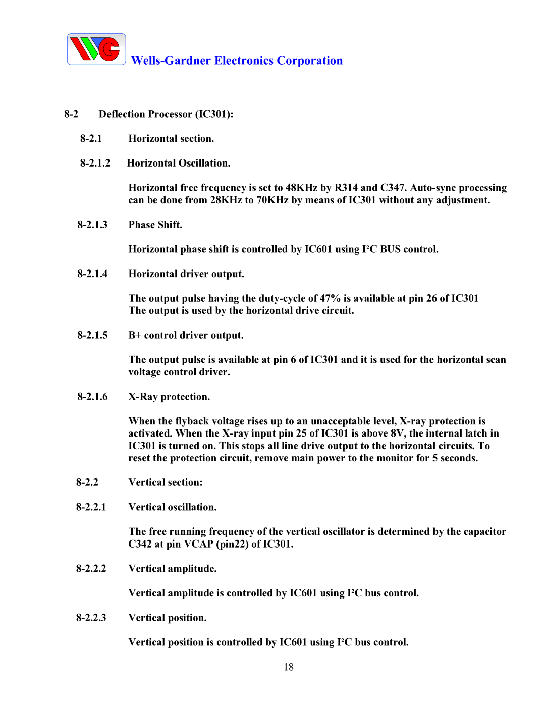 Wells-Gardner D9300 Series service manual Wells-Gardner Electronics Corporation 