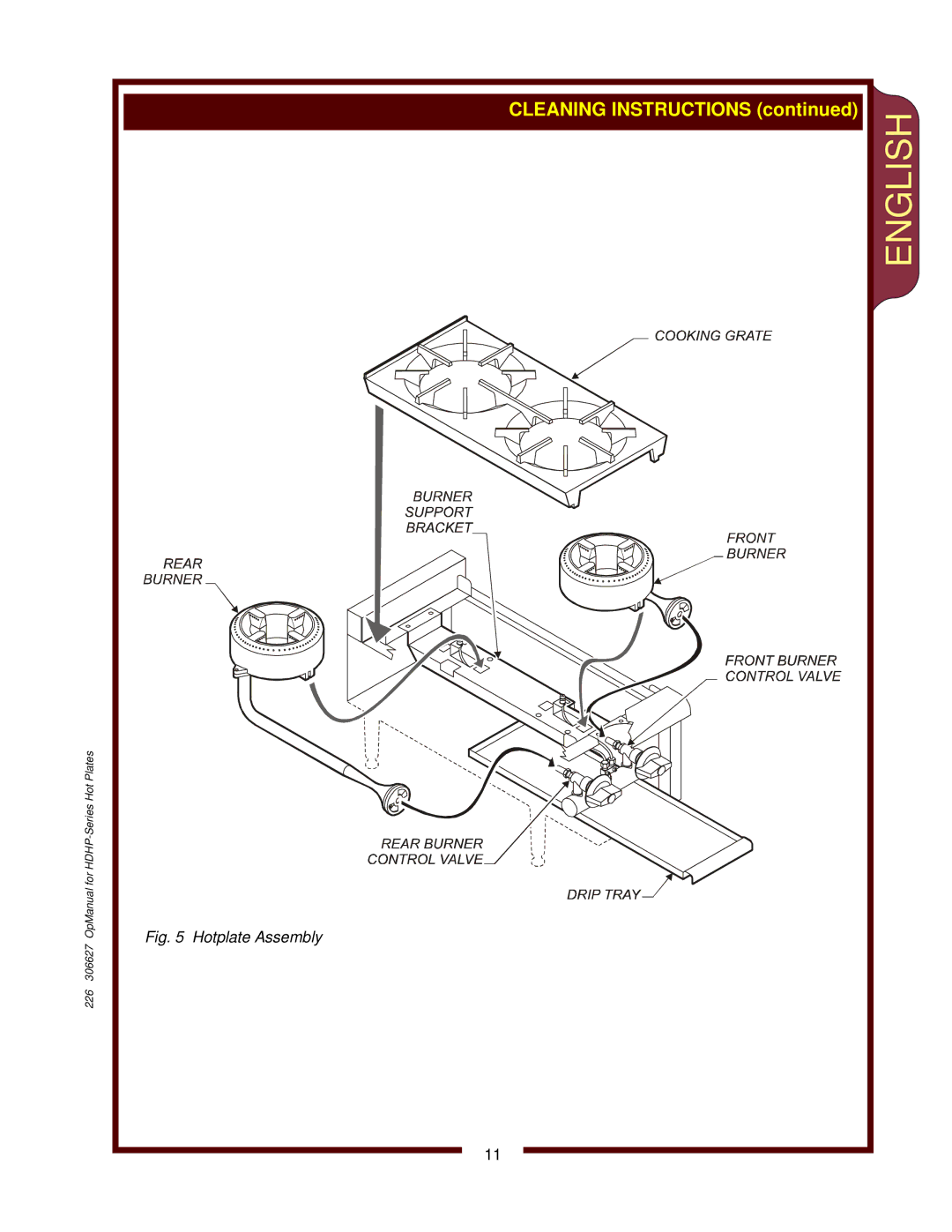 Wells HDHP-1230G, HDHP-3630G, HDHP-2430G operation manual Cleaning Instructions 