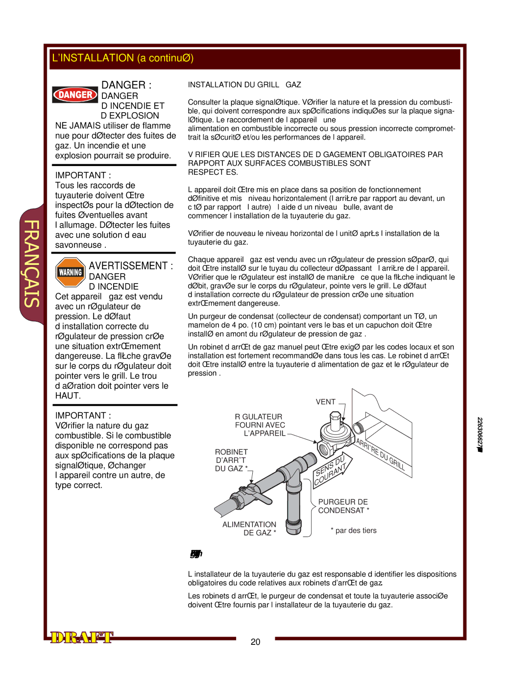 Wells HDHP-1230G, HDHP-3630G, HDHP-2430G operation manual Avertissement, ’Incendie 