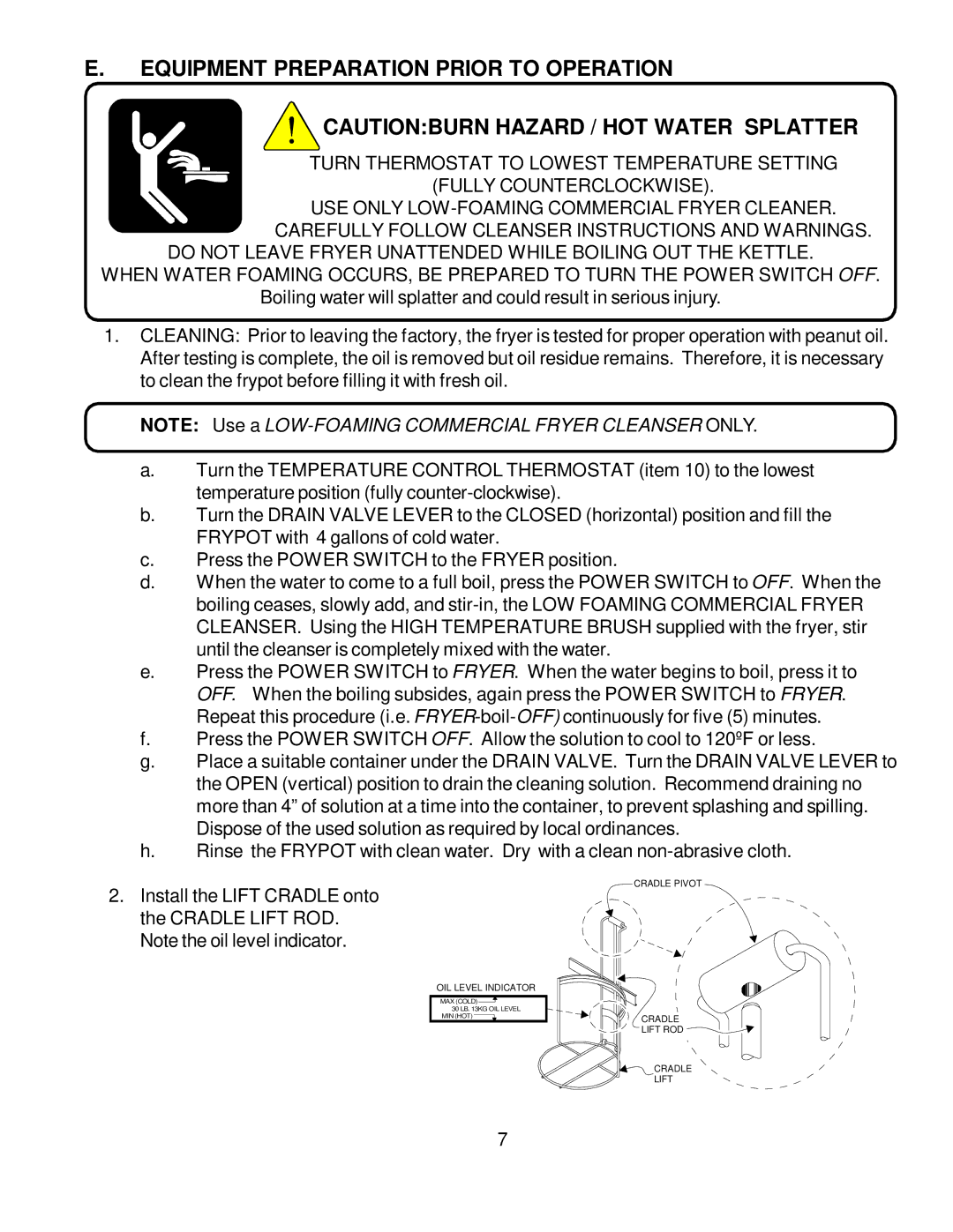 Wells WFAE-30F manual Equipment Preparation Prior to Operation 