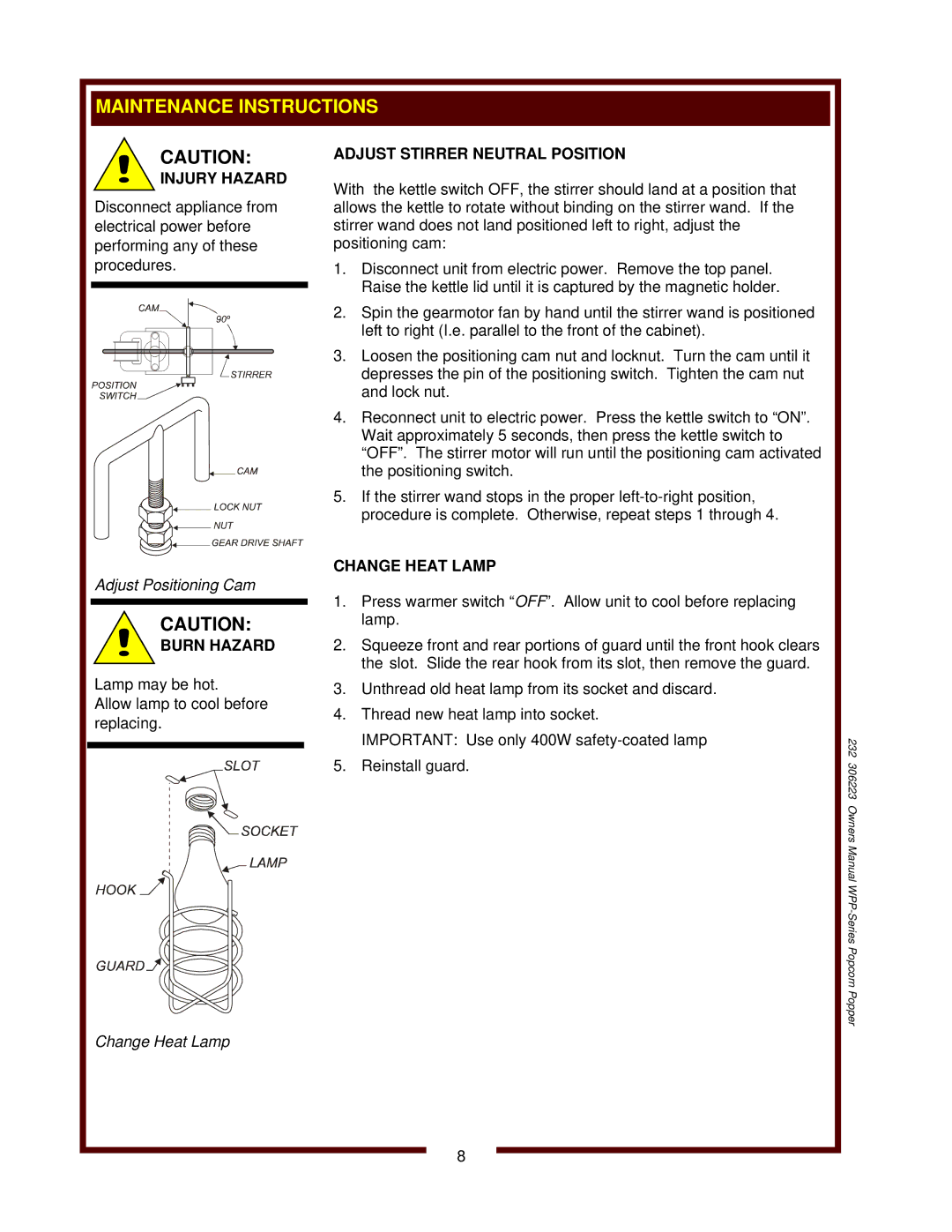 Wells WPP-6 owner manual 