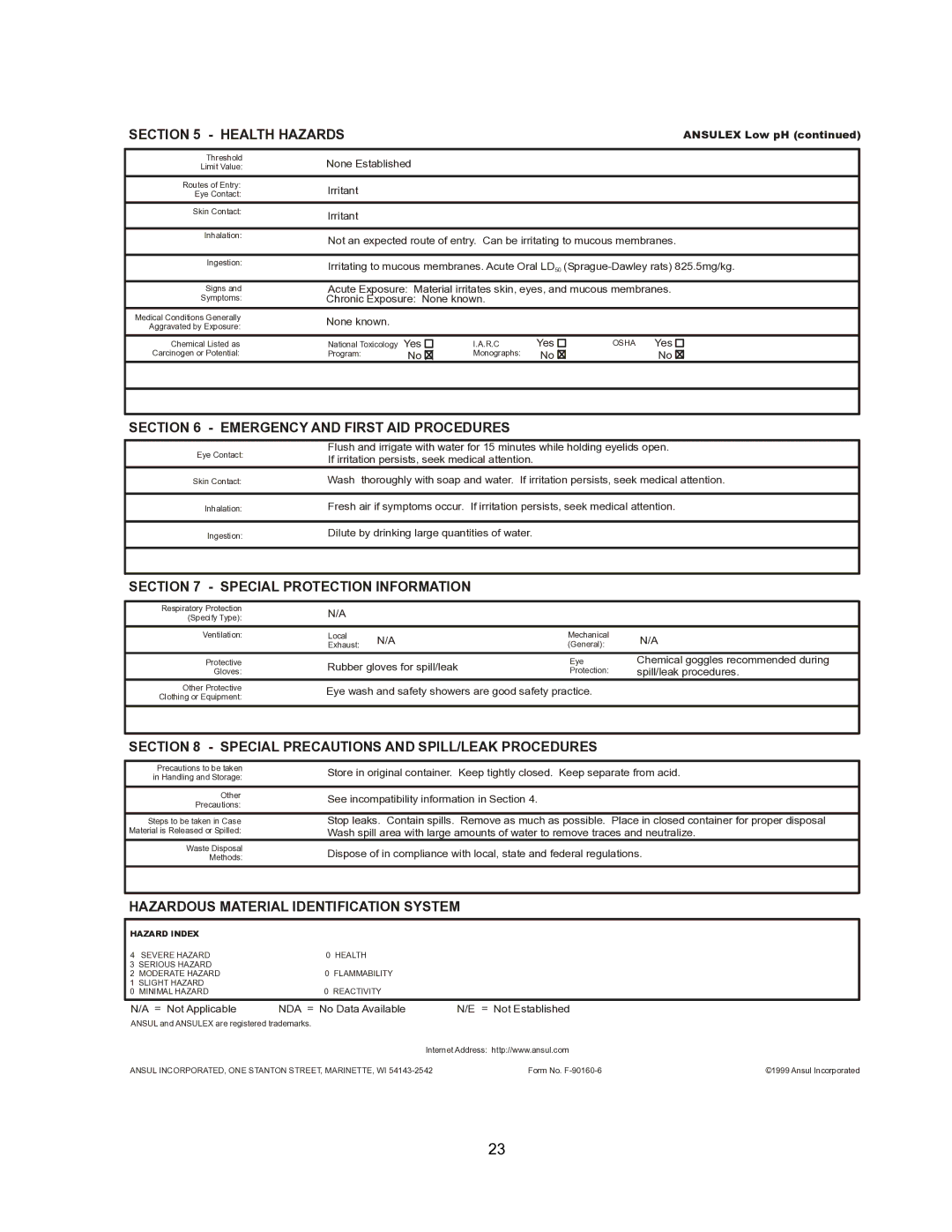 Wells WV-4HSRW operation manual Health Hazards 