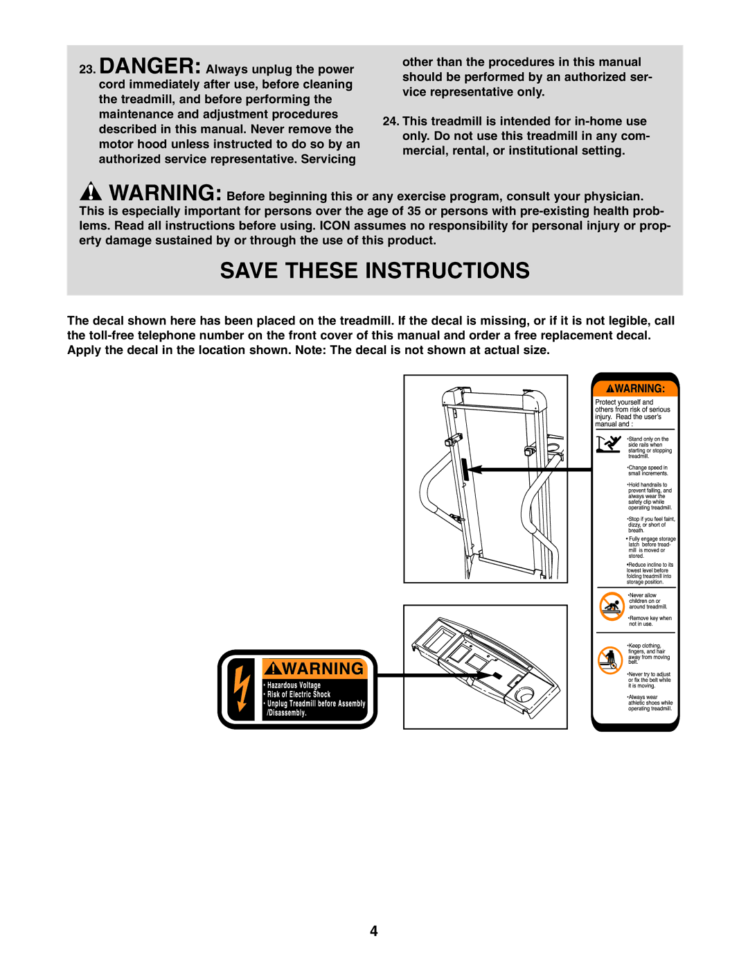 Weslo 200 user manual 